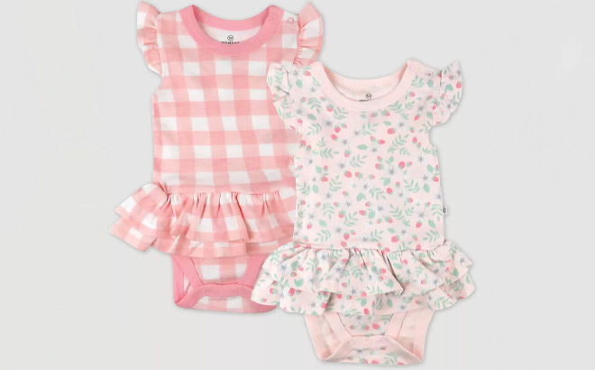 Honest Baby Bodysuit Dress 2 Pack