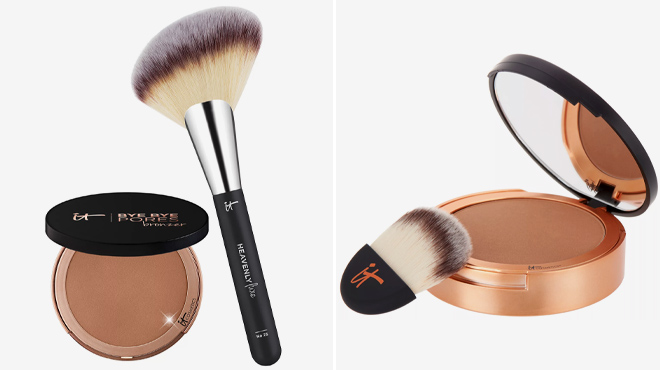 IT Cosmetics Bye Bye Pores Bronzer with Heavenly Brush
