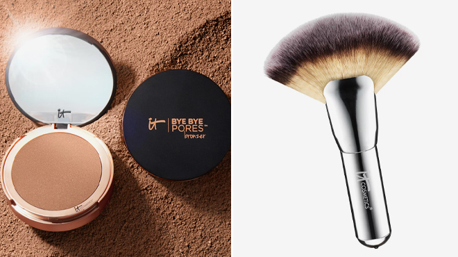 IT Cosmetics Bye Bye Pores Bronzer with Luxe Brush 2