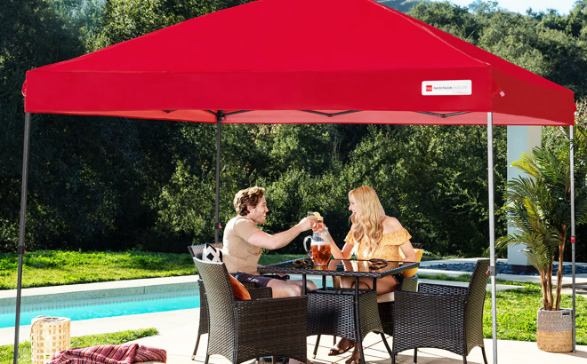 Instant Pop Up Canopy Red
