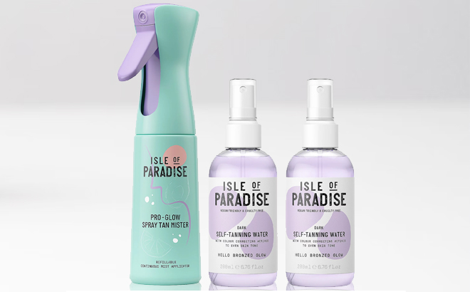 Isle of Paradise Pro Glow Spray Tan Mister and Self Tanning Water