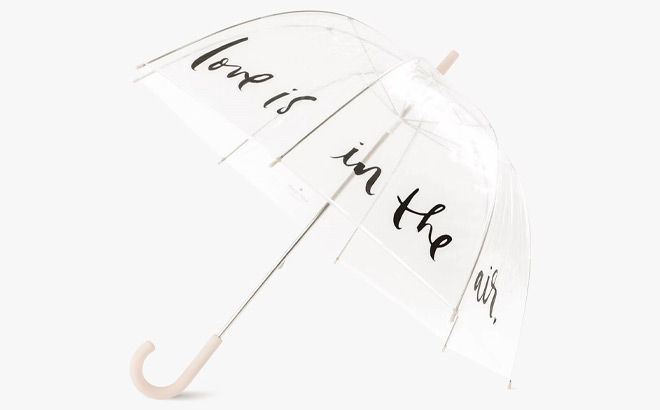 Kate Spade Love Is In The Air Clear Umbrella