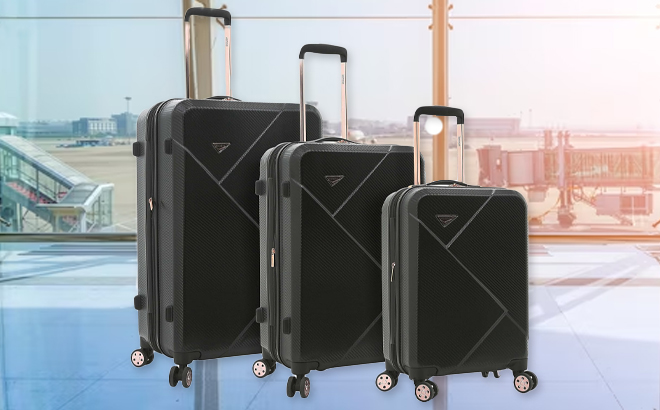 Kensie Dawn Hardside Spinner Luggage 3 Piece Set Kensie Dawn Hardside Spinner Luggage 3 Piece Set