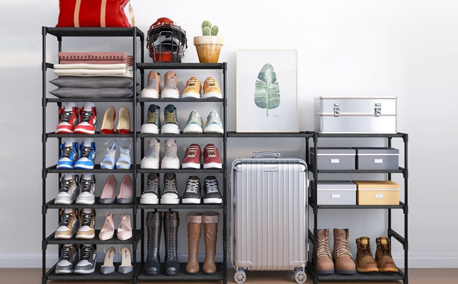 Kitsure Shoe Organizer 8 Tier Large Shoe Rack