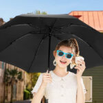 LANBRELLA Compact Windproof Travel Umbrella
