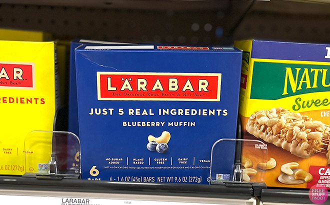 Larabar Blueberry Muffin Bar in shelf