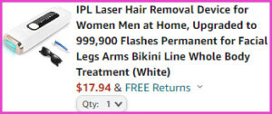 Laser Hair Removal at Checkout