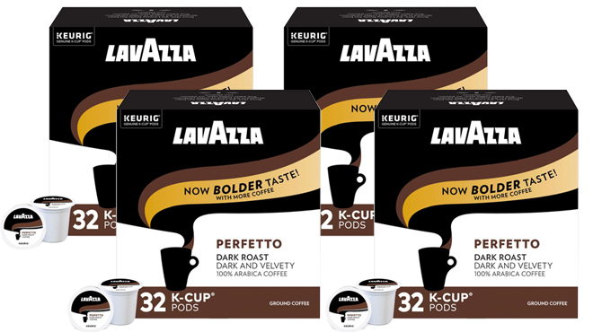 Lavazza Perfetto Box of 4 Single Serve Coffee K Cups 32 Count