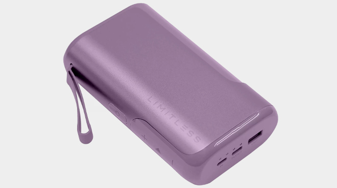 Limitless Power Bank with Bluetooth Speaker in lilac color