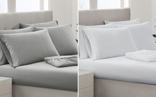 London Fog Moisture Wicking 6 Piece Microfiber Sheet Set London Fog Moisture Wicking Microfiber Sheet Set 1