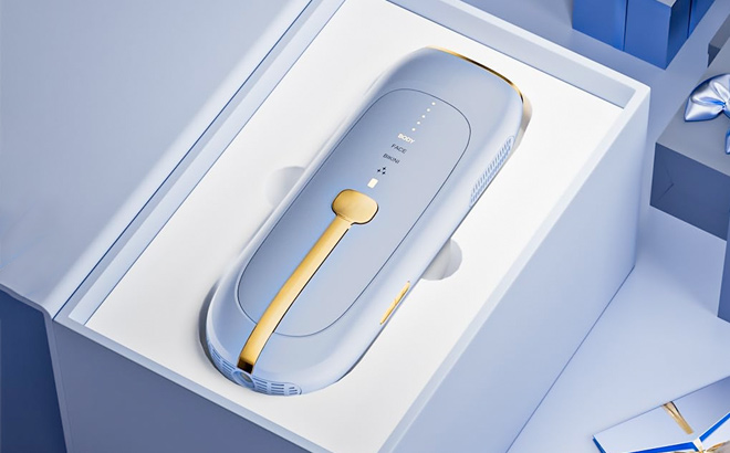 Lubex Painless Sapphire Ice Cooling IPL Laser Hair Removal Device at Home for Woman Men