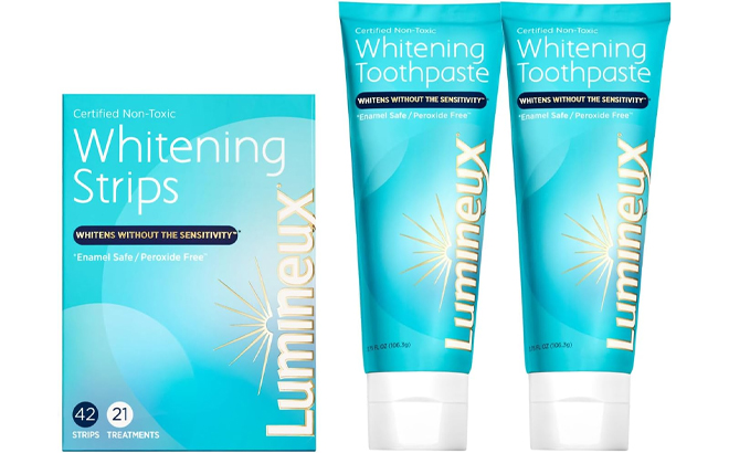 Lumineux Whitening Duo 21 Whitening Treatments 2 Pack Whitening Toothpaste Set