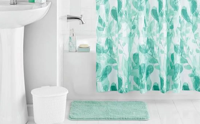 Mainstays Green Ceramic Bathroom Set Mainstays Green Ceramic Bathroom Set