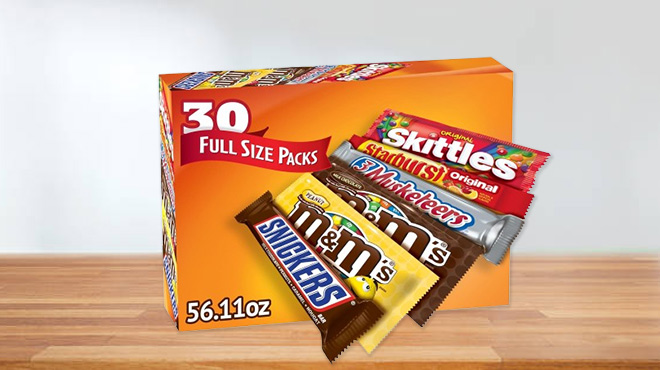 Mars MMS Snickers 3 Musketeers Skittles Starburst Variety Pack Candy