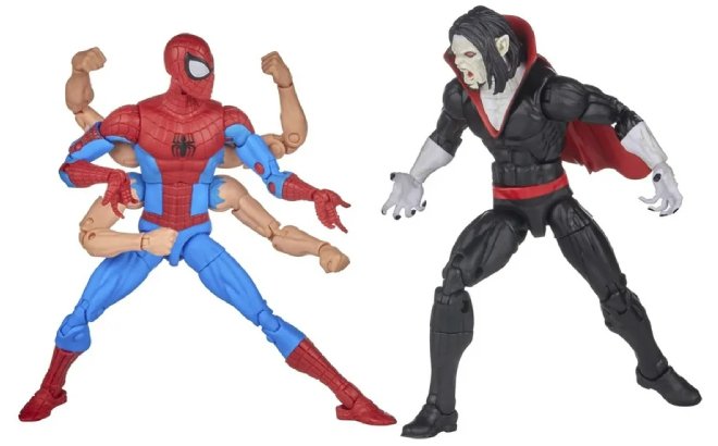 Marvel Legends Spider Man vs Morbius Action Figures Marvel Legends Spider Man vs Morbius Action Figures