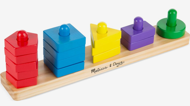 Melissa and Doug Stack and Sort Board 16 Piece