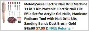 MelodySusie Electric Nail Drill Machine 11 in 1 Kit Screenshot