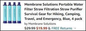 Membrane Solutions Straw Water Filter Checkout
