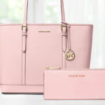 Michael Kors Jet Set Tote and Wallet in Powder Blush Color
