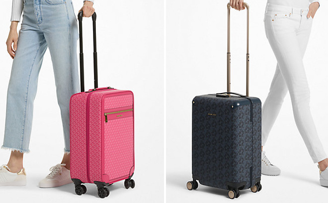 Michael Kors Jet Set Travel Small Signature Logo Suitcase Michael Kors Jet Set Travel Small Signature Logo Suitcase
