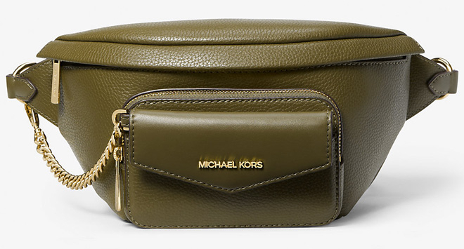 Michael Kors Maisie Large Pebbled Leather Sling Pack