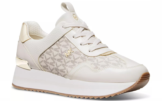 Michael Kors White and Gold Shoes 2
