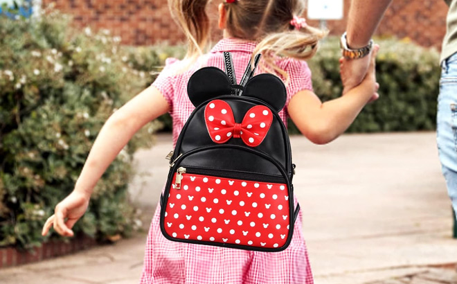 Mini Mouse Leather Backpack