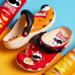 NEW Pringles x Crocs Classic Clogs in Red and Orange Pair