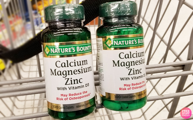 Natures Bounty Calcium Magnesium Zinc Caplets in the Cart