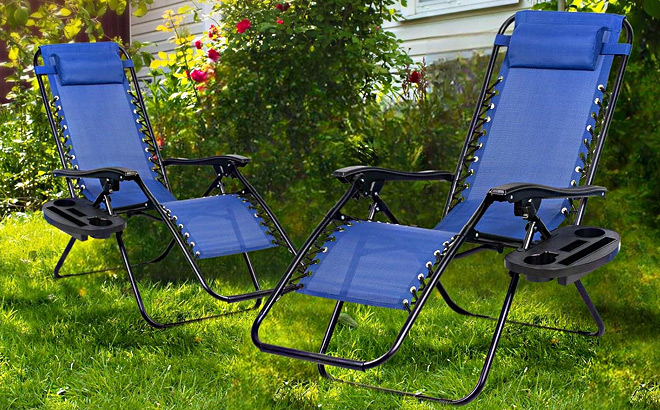 Nazhura Zero Gravity Relaxing Patio Chair 2 Pack Nazhura Zero Gravity Relaxing Patio Chair 2 Pack
