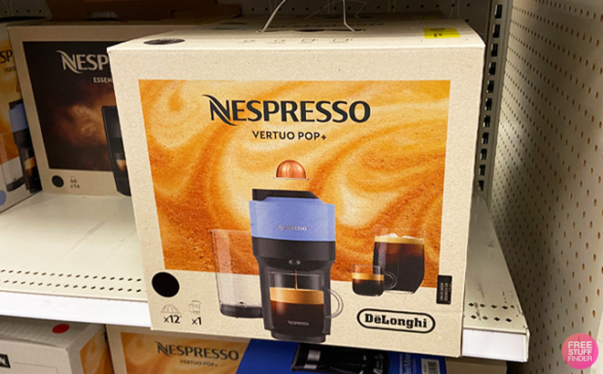 Nespresso Vertuo Pop in Box on Store Shelf