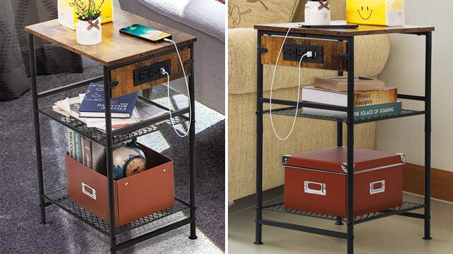 Nightstands with Charging Station