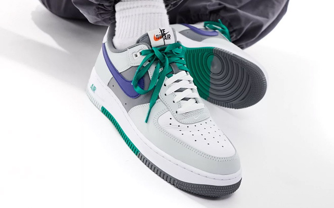 Nike Air Force 1 07 sneakers in white and multi