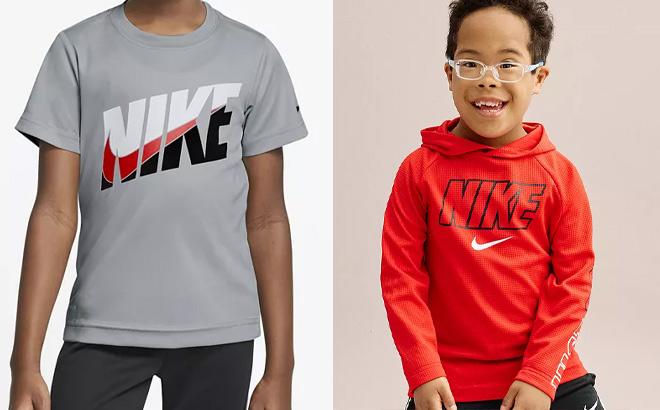 Nike Boys Graphic Tee and Hoodie