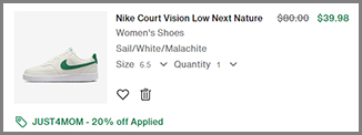 Nike Court Vision Low Next Nature Final Price with Promo Code at Nike
