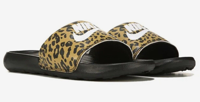 Nike Victori One Leopard Print Slides 1