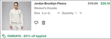 Nike Womens Jordan Brooklyn Fleece Hoodie Screenshot