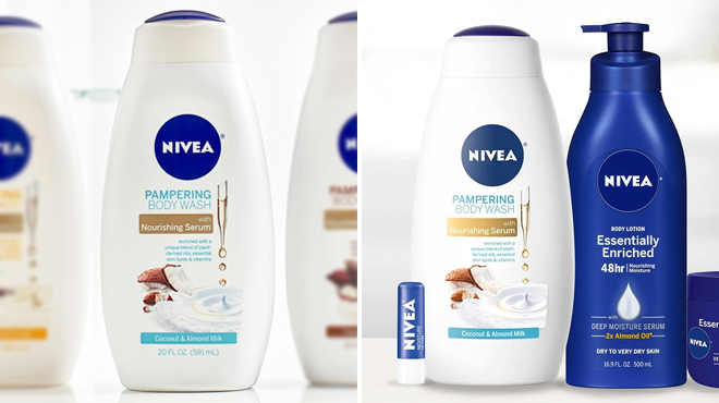Nivea Coconut and Almond Milk Body Wash with Nourishing Serum