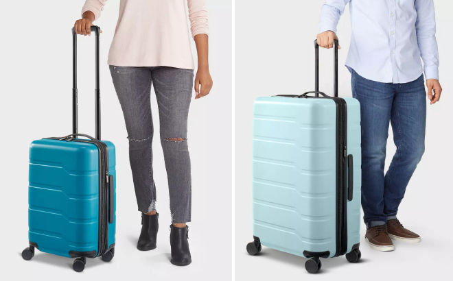 Open Story Hardside Carry On Spinner Suitcases