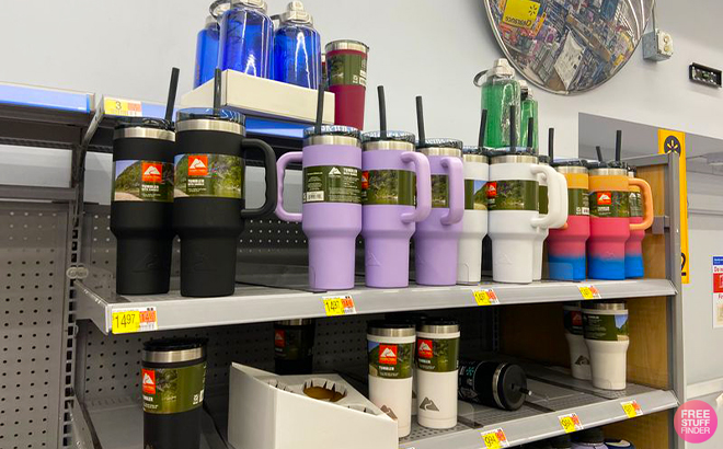 Ozark Trail 40 Ounce Tumblers in Multiple Colors on Shelves at Walmart