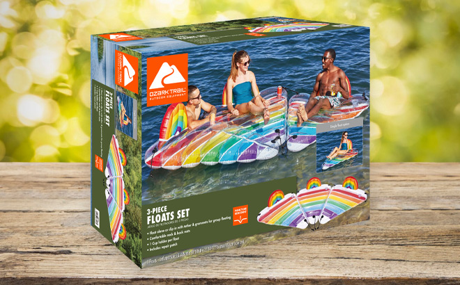 Ozark Trail Inflatable Lake Float on the Table