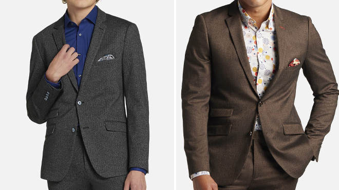 Paisley & Gray Slim Fit Herringbone Suit Separates Jacket and Slim Fit Suit Separates Jacket