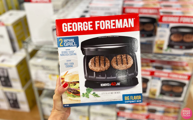 Person Holding George Foreman 2 Serving Grill