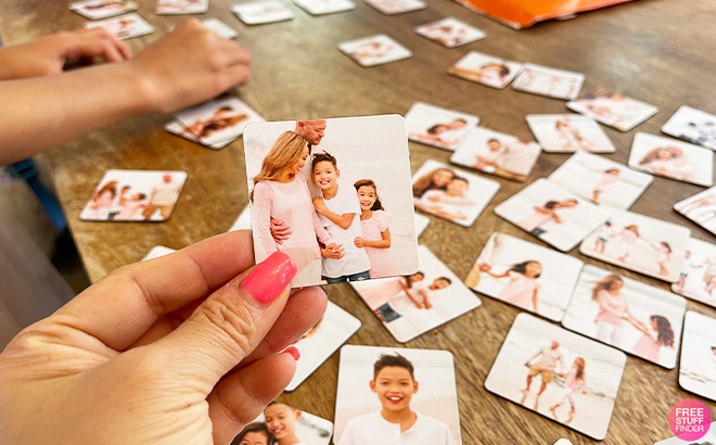 Photo Magnets on the Table