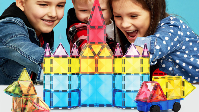 PicassoTiles 63 Pcs Magnetic Building Block Set PicassoTiles 63 Pcs Magnetic Building Block Set