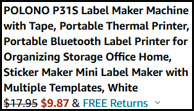 Polono Label Maker Machine Order Summary