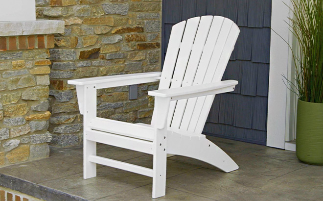 Polywood Plastic Outdoor Patio Adirondack Chair