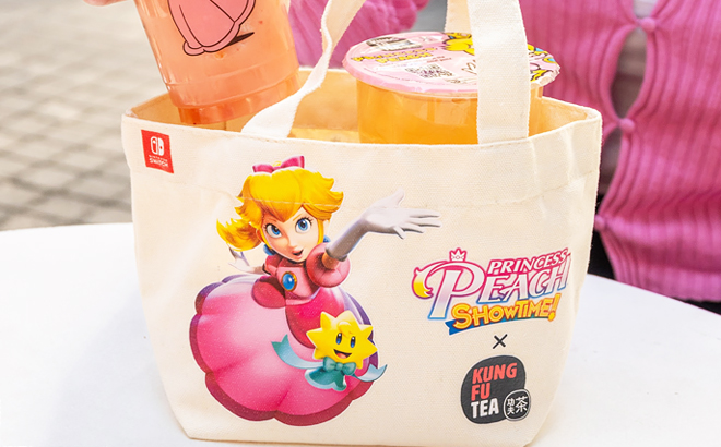 Princess Peach Boba Bag at Kung Fu Tea