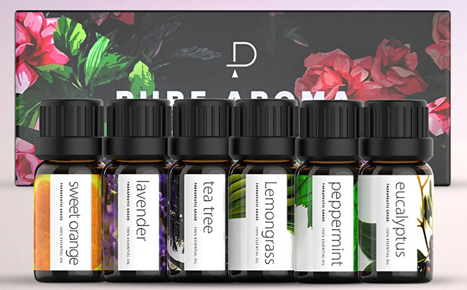 Pure Aroma Aromatherapy Oils Gift Set