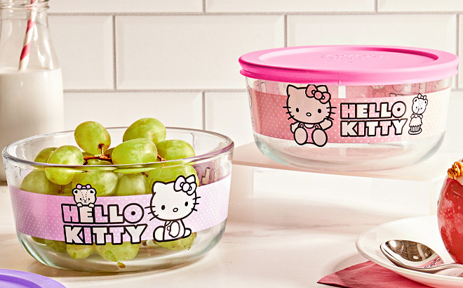 Pyrex Hello Kitty Storage Container 2 Pack
